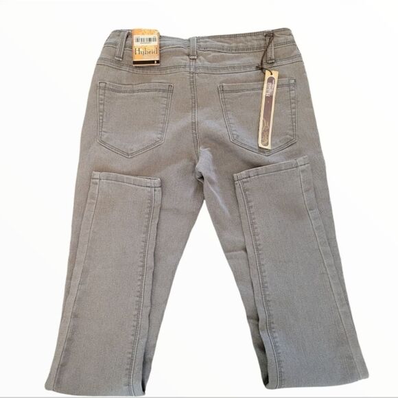 NWT HYBRID & COMPANY GRAY SKINNY JEANS SZ. 3 - Picture 3 of 5